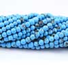 Naturtal Chinese Turquoise Smooth Polished Round Ball Beads Strand Length is 14 Inches and Size 2.5mm Approx.